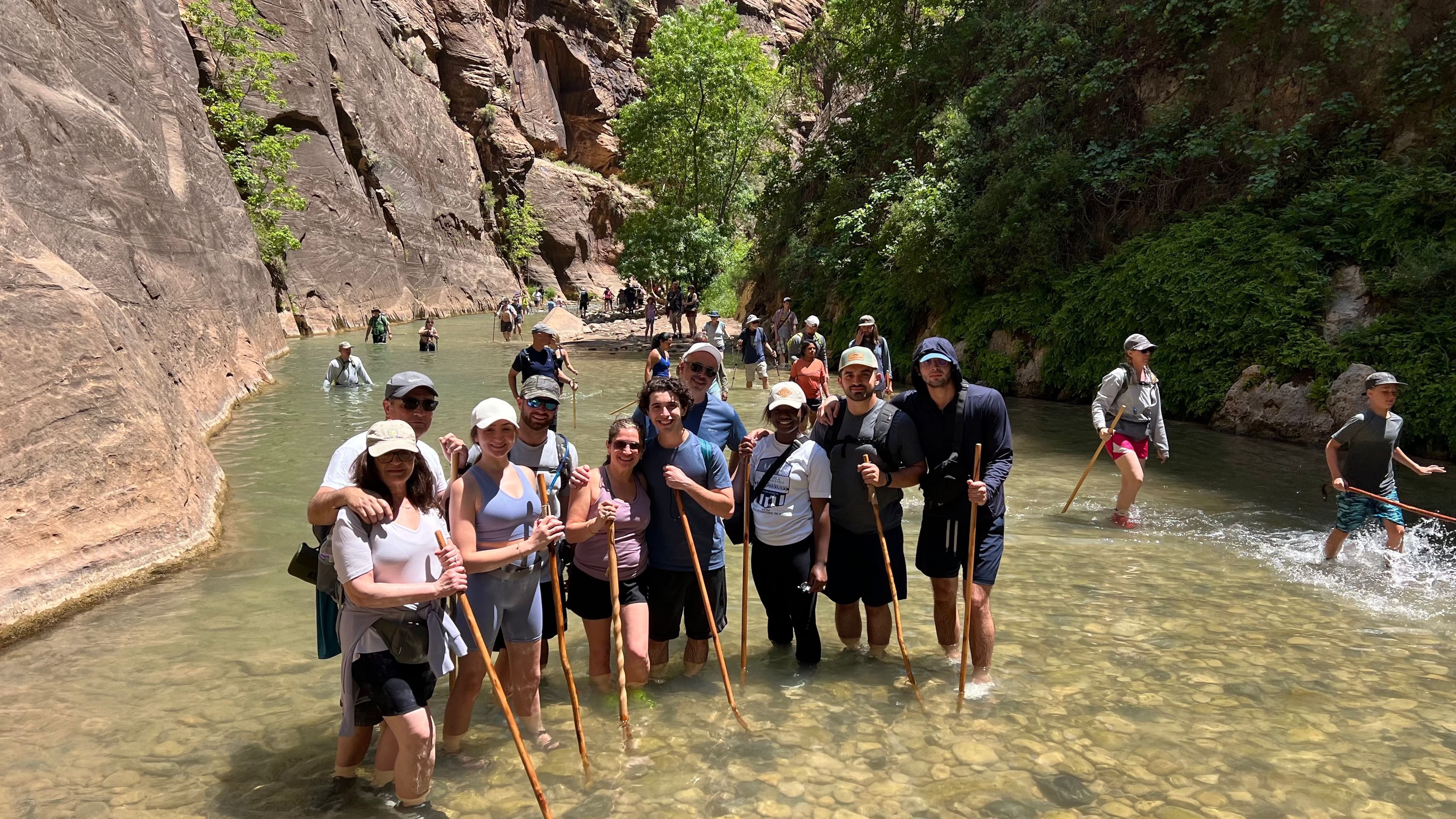 Famous Narrows Hike in Zion National Park